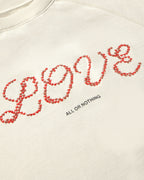 Sudadera blanca love heart Bonnie sostenible - silueta 2