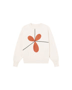 Sudadera blanca Sabine Bonnie sostenible - silueta 1