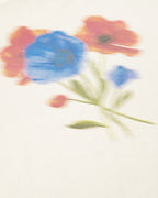 Sudadera blanca blurry flower Jimena sostenible - silueta 2