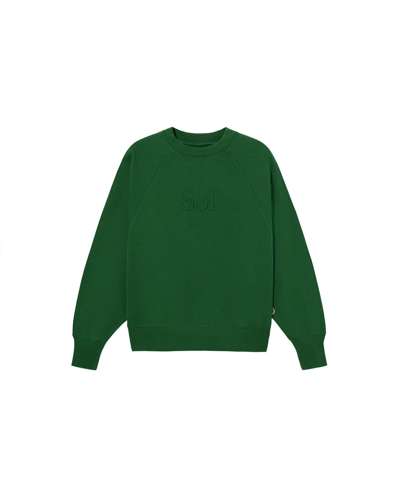 Sudadera verde sol type Bonnie sostenible - silueta 1