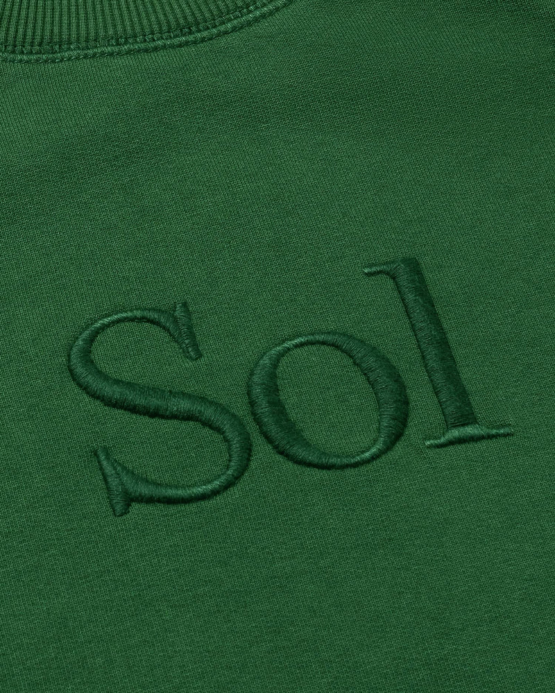 Sudadera verde sol type Bonnie sostenible - silueta 3