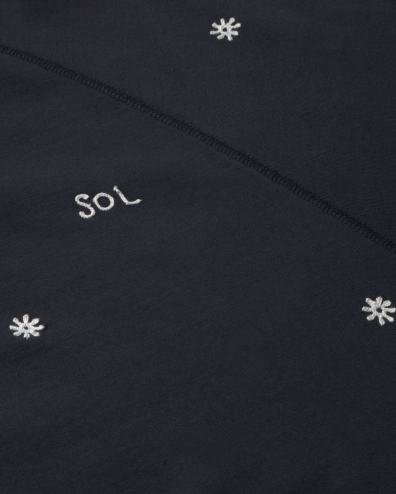 Sudadera navy solsol Bonnie sostenible - silueta 2