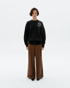 Sudadera oversize bordada a mano flower Jimena sostenible - 2