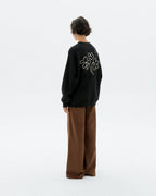 Sudadera oversize bordada a mano flower Jimena sostenible - 4