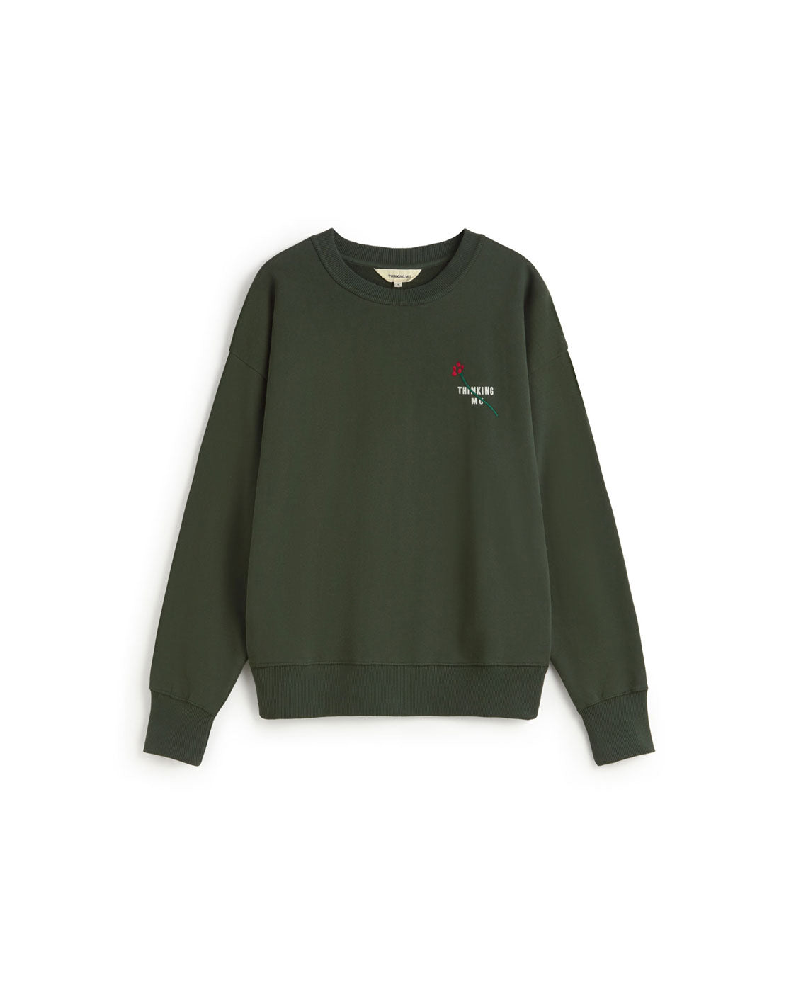 Sudadera bordada flower TM Jodie sostenible silueta - 1