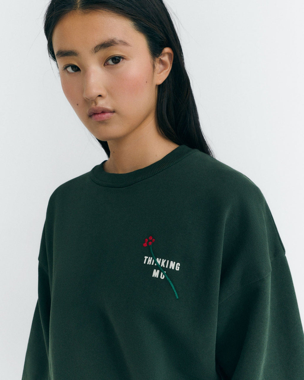 Sudadera bordada flower TM Jodie sostenible - 3