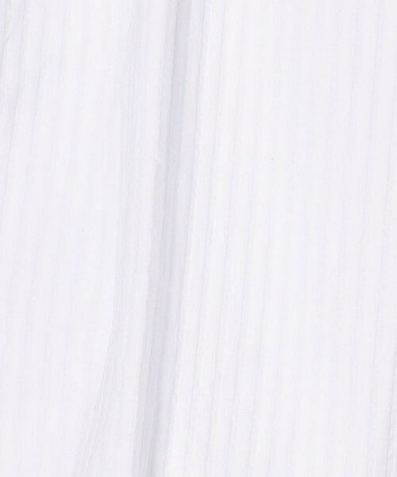 Pantalón Easy Fit Self Stripe - Blanco - Mujer