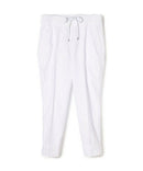 Pantalón Easy Fit Self Stripe - Blanco - Mujer