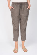 Striped Easy Fit Trousers - Pigment River Rock - Women