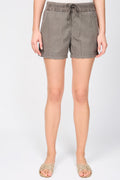 Short Rayé En Coton - Pigment River Rock - Femme