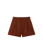 Short brown hemp Narciso sostenible - silueta
