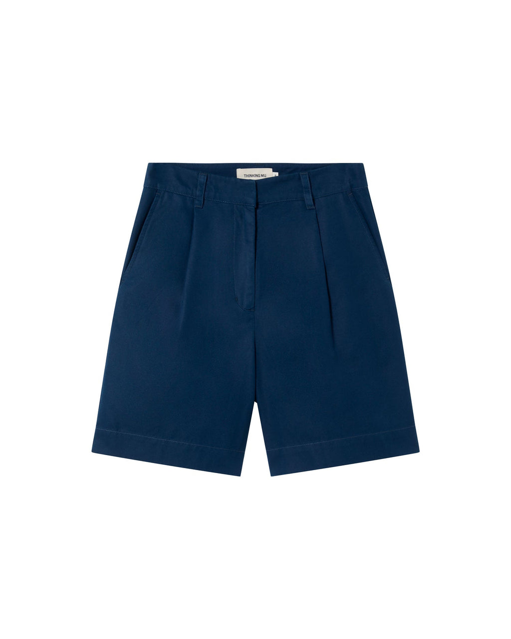 Short azul hemp Lia sostenible - silueta 1