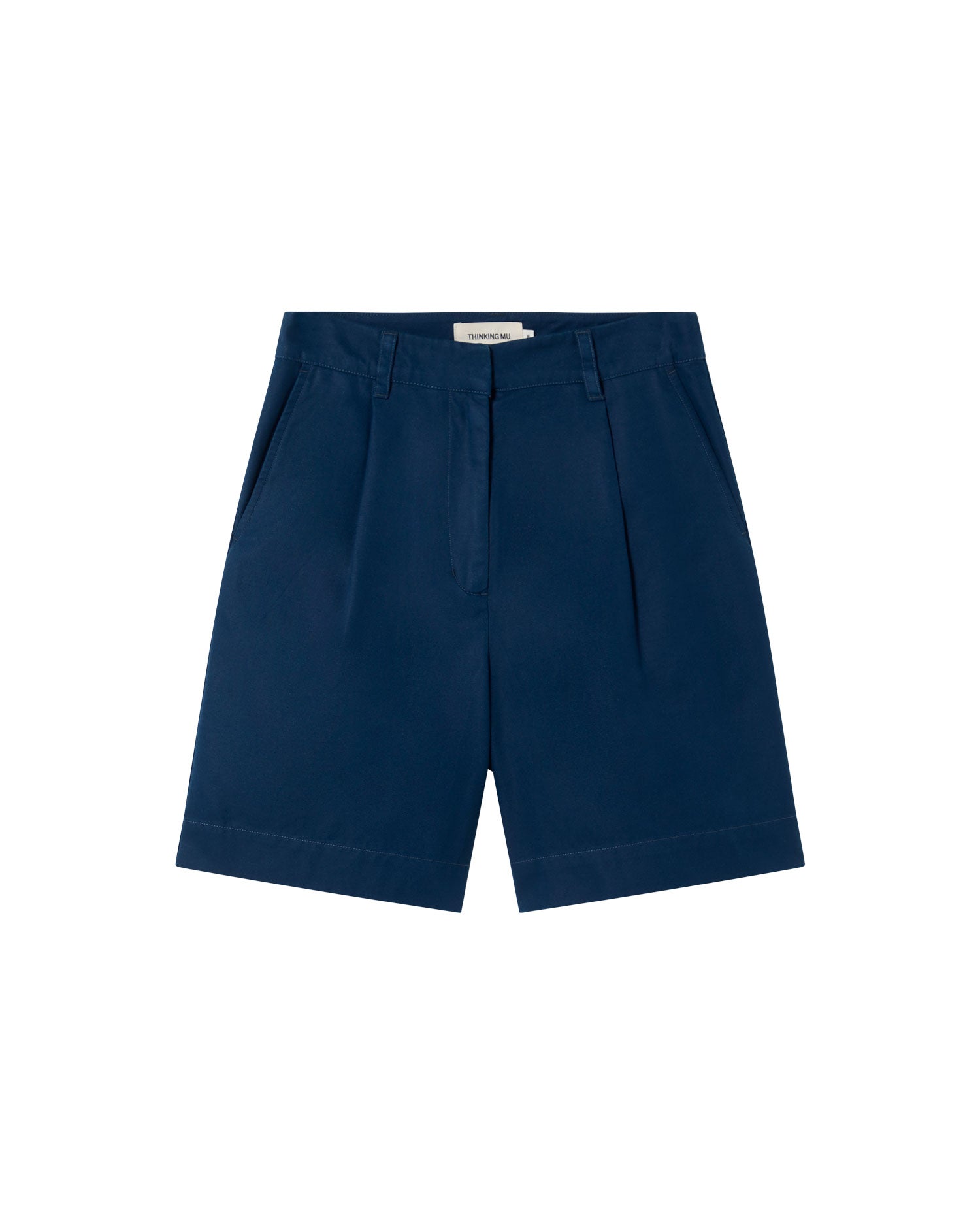 Short azul hemp Lia sostenible - silueta 1