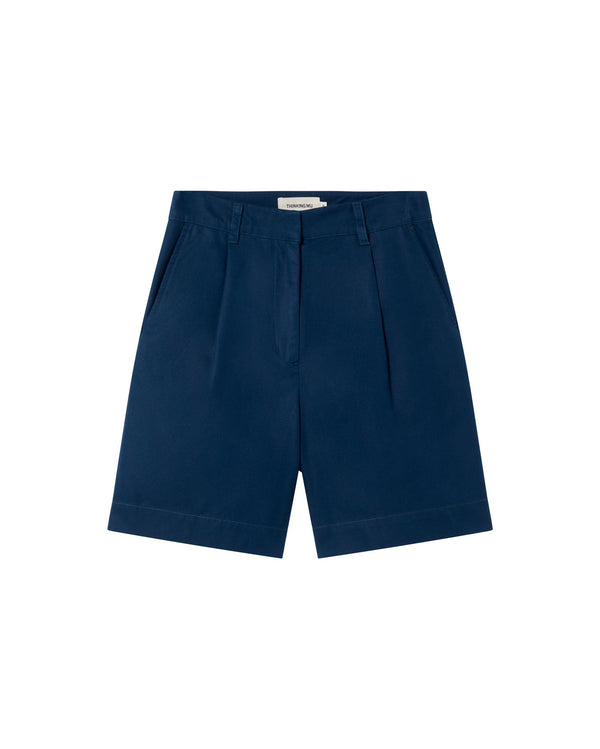 Short azul cáñamo Lia sostenible - silueta 1