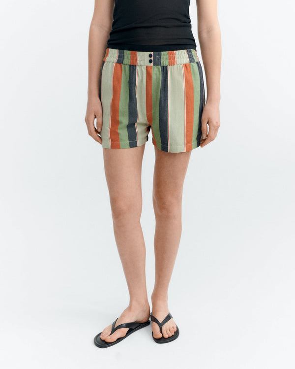 Multicolor striped shorts Narciso sostenible - 2