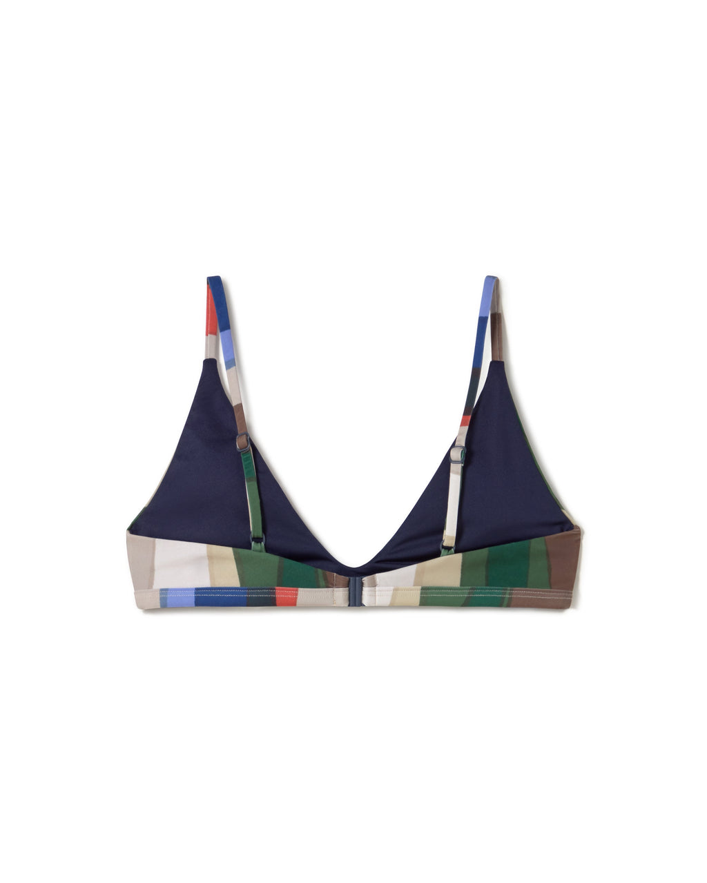 Top bikini multicolor river Tropea sostenible - silueta 3