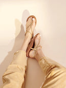 Sandalias Paz - Oro oscuro