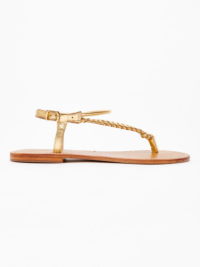 Sandalias Paz - Oro oscuro