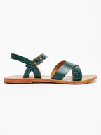 Sandales Eneya - Green Croco