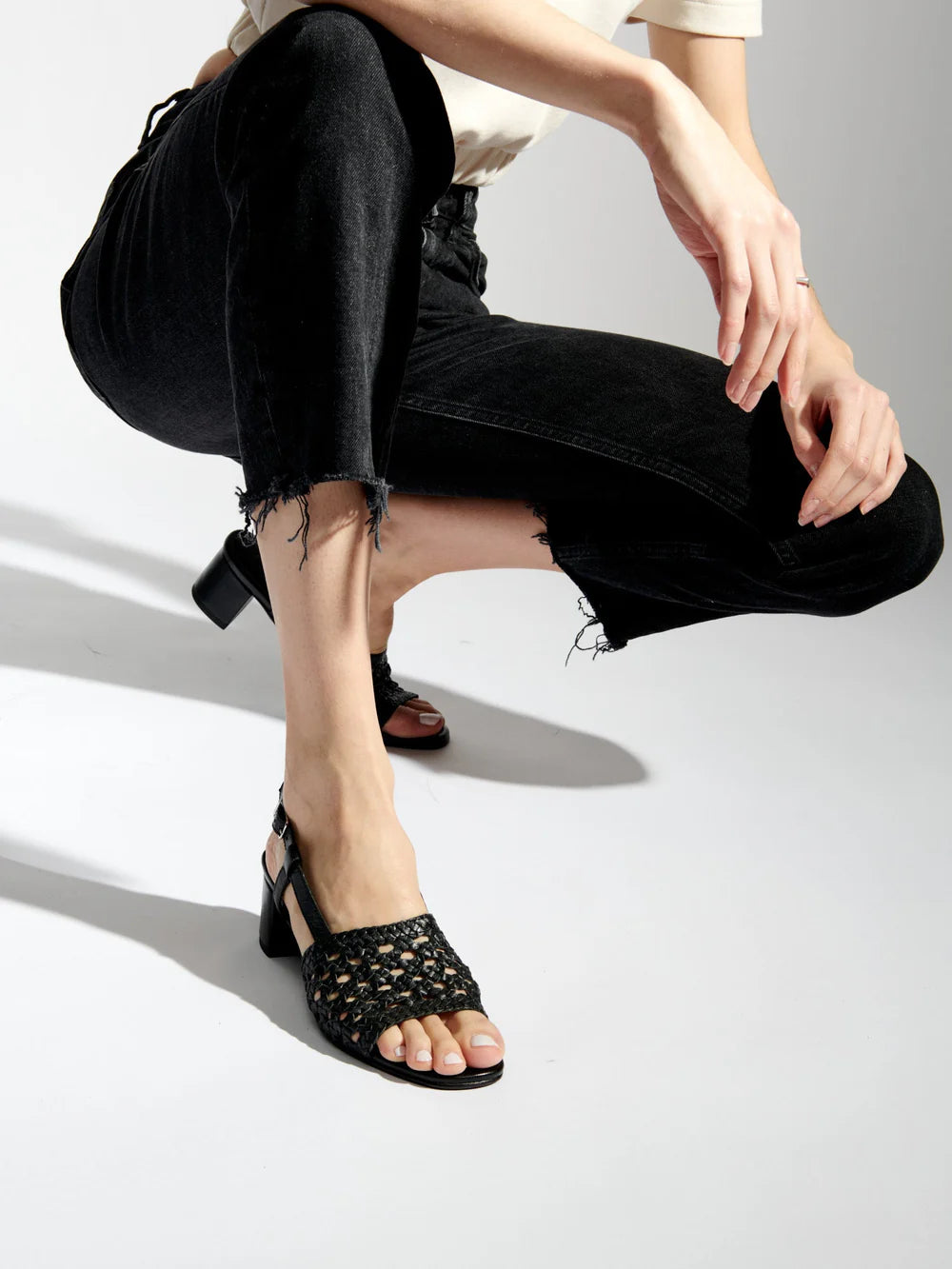 Emmy Heeled Sandals - Black