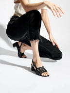 Emmy Heeled Sandals - Black