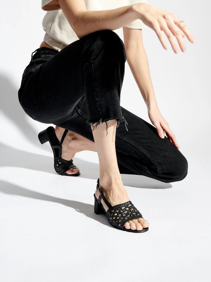 Emmy Heeled Sandals - Black