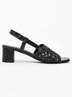 Emmy Heeled Sandals - Black