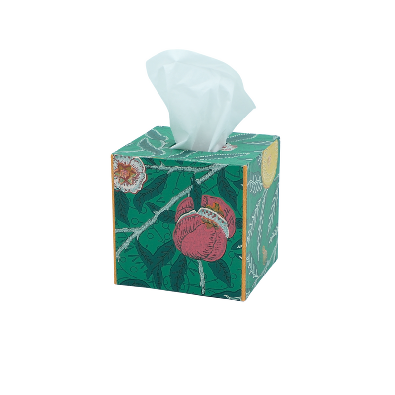 Wallpaper Tissue Box - Jade