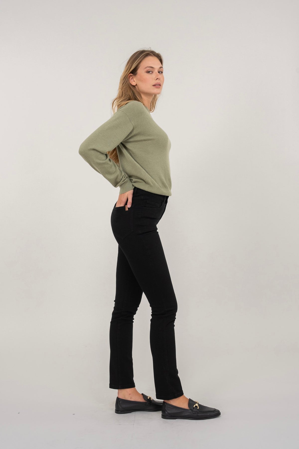 Pantalon Droit Nerium Denim - Noir - Femme