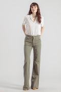 Pantalon Flare Dahlia Carpenter Colored - Vert Olive - Femme