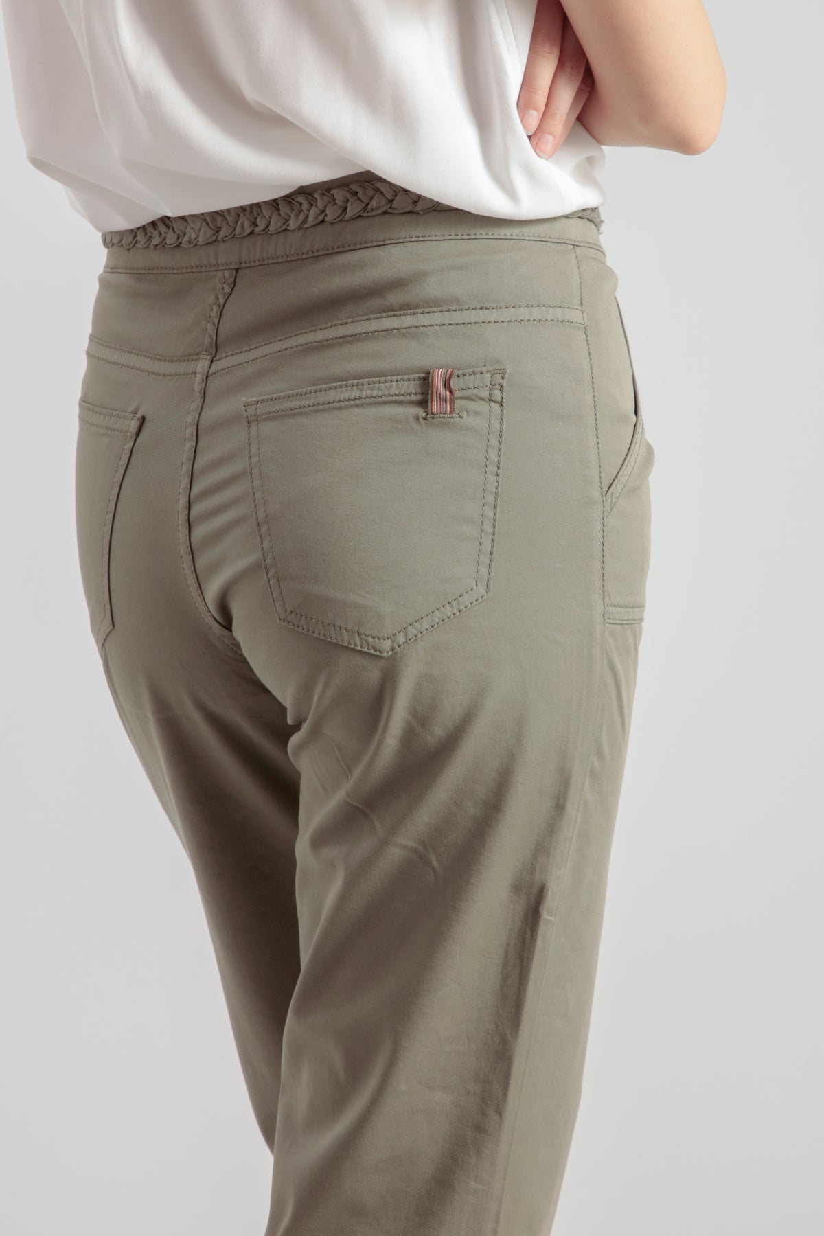 Pantalon Flare Dahlia Carpenter Colored - Vert Olive - Femme