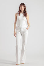 Pantalon Flare Dahlia Carpenter Colored - Blanc - Femme
