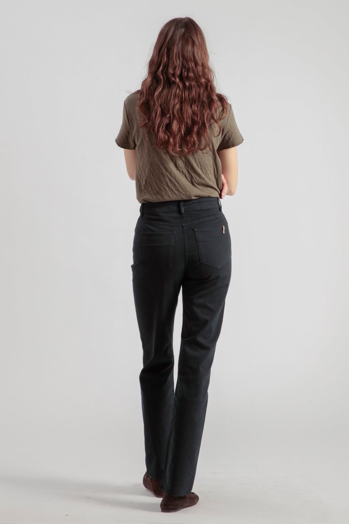 Pantalon Droit Absinthe Gabardine - Bleu Nuit - Femme