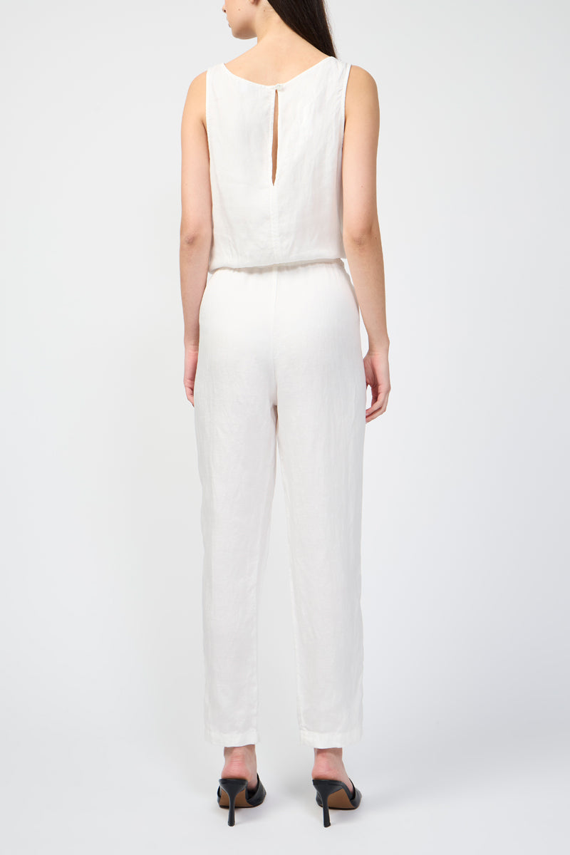 Mameluco de mezcla de lino Tencel - Everest White Pigment - Mujer