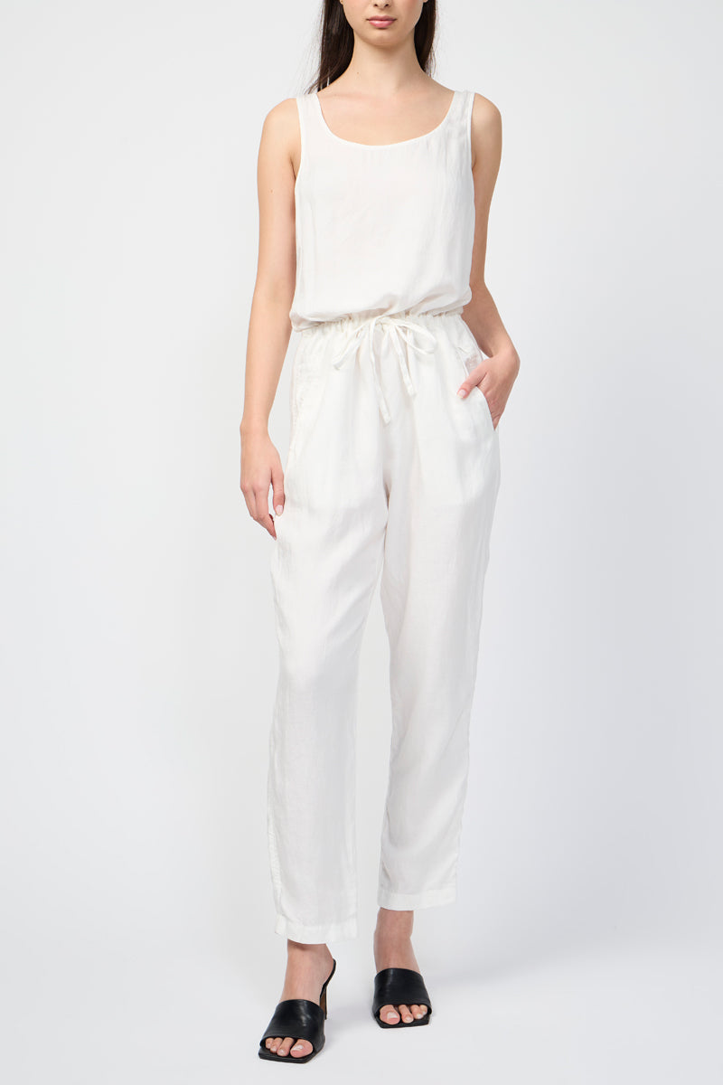 Combinaison Tencel Linen Blend Romper - Everest White Pigment - Femme