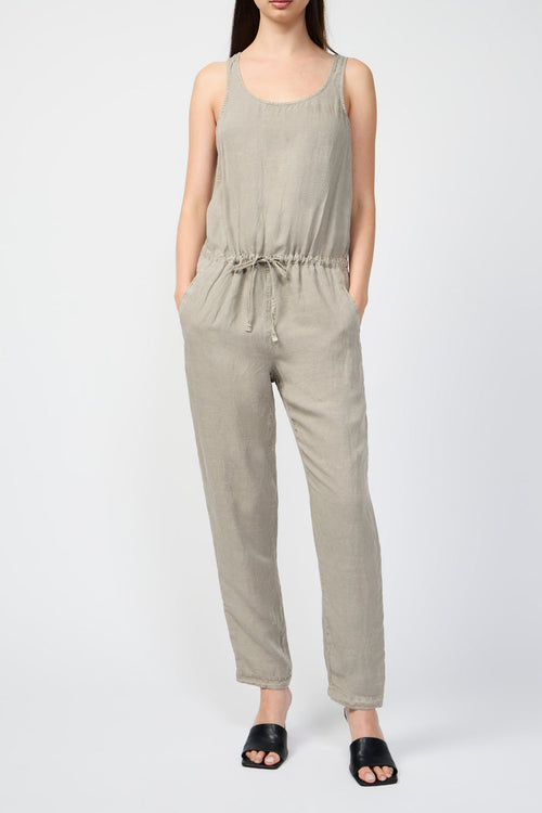 Combinaison Tencil Linen Blend Romper - Silt Pigment - Femme