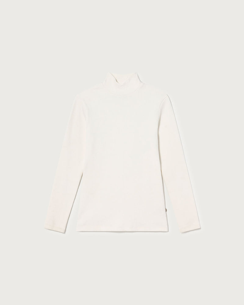 Top blanco Aine rib sostenible - silueta 6