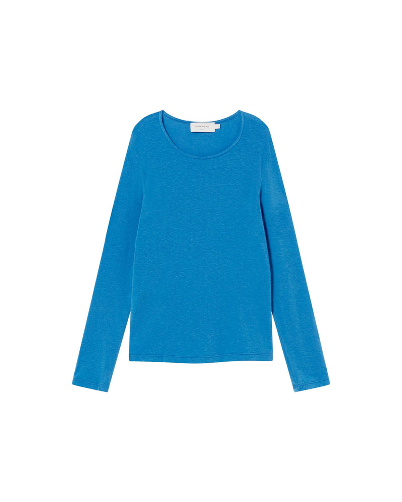 Top azul cachemire Brisa sostenible-foto silueta6