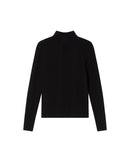 Top negro lana Ellen sostenible - silueta 1