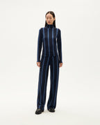 Navy striped Ellen sustainable wool top-2