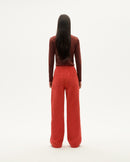 Top rib marrón algodón orgánico Aine sostenible-4