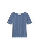 Top azul Suki sostenible - silueta 1