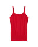 Top rojo Nadine sostenible - silueta 1