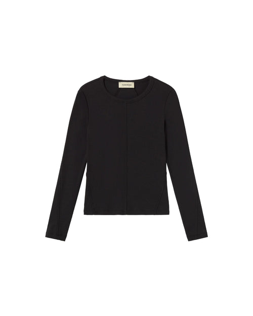 Top negro Susan sostenible - silueta 1