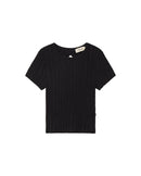 Top negro Rue sostenible - silueta 1