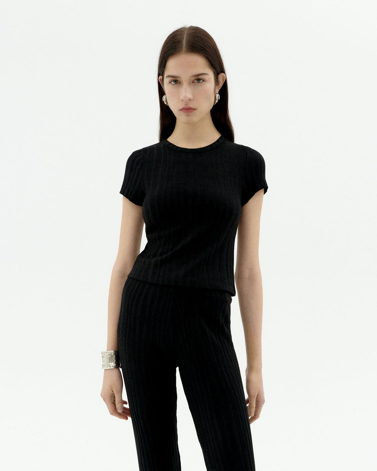 Stricktop Ecovero Rue - Schwarz