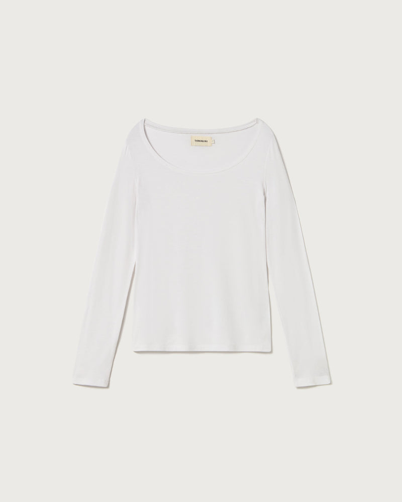 Top crudo cashmere Casilda sostenible silueta - 3