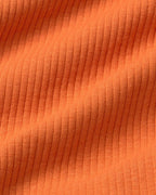 Top cuello alto naranja hemp Aine sostenible silueta - 2
