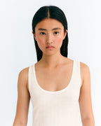 Silma ecru cashmere tank top - 3