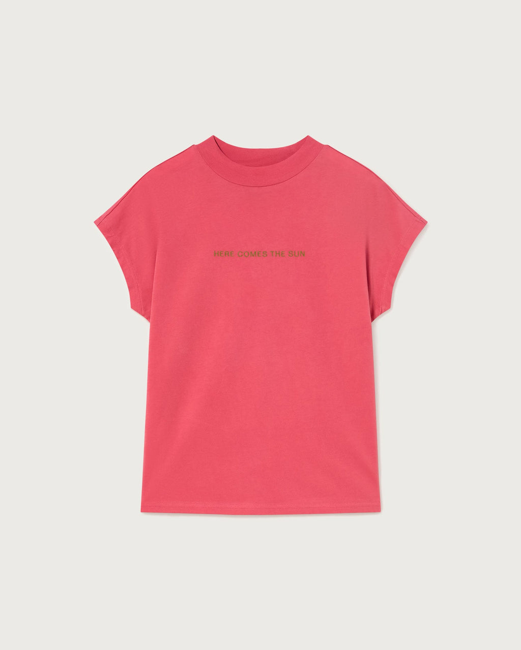 T-shirt rosa Here Comes The Sun sostenibile - silhouette 5